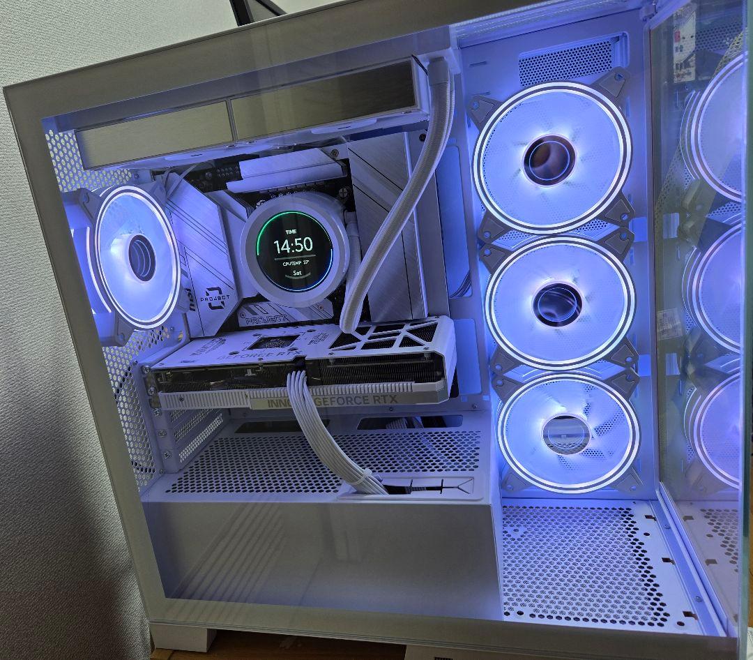 九条 稼働少 美品 高性能 ホワイト ゲーミングpc i5 4060Ti