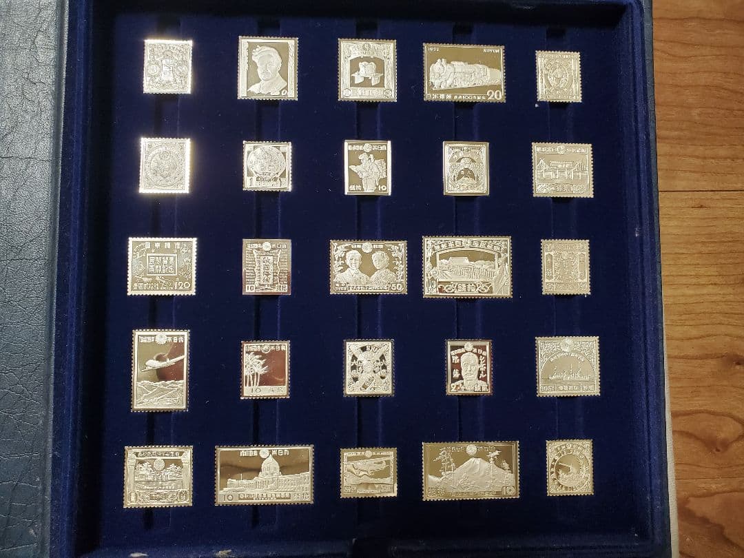 国際郵便局長協会発行 日本の偉大な切手 公式銀製プルーフコレクション