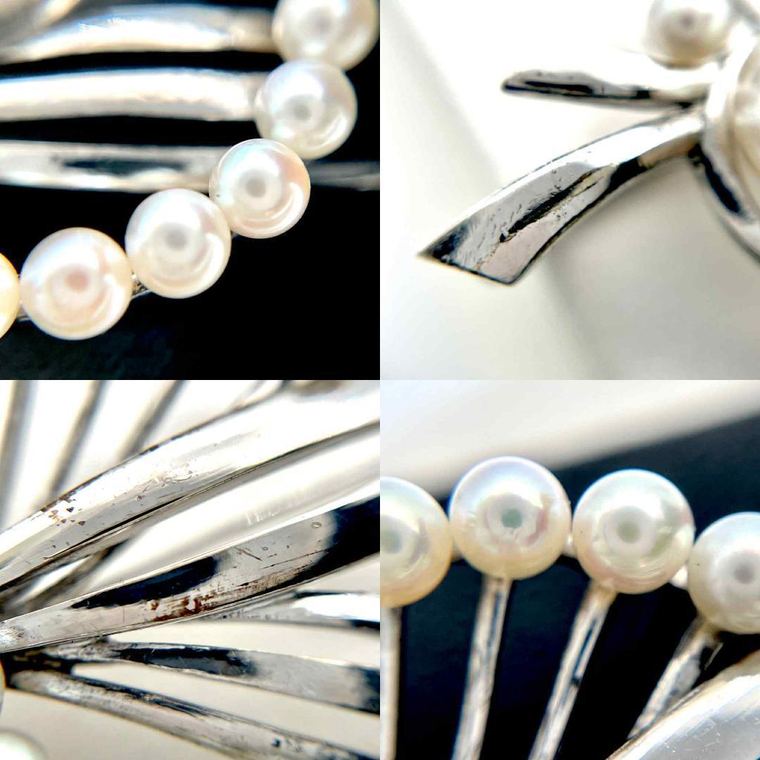 ミキモト パール7.4mm 3.0-3.5mm ブローチ SV925 シルバー