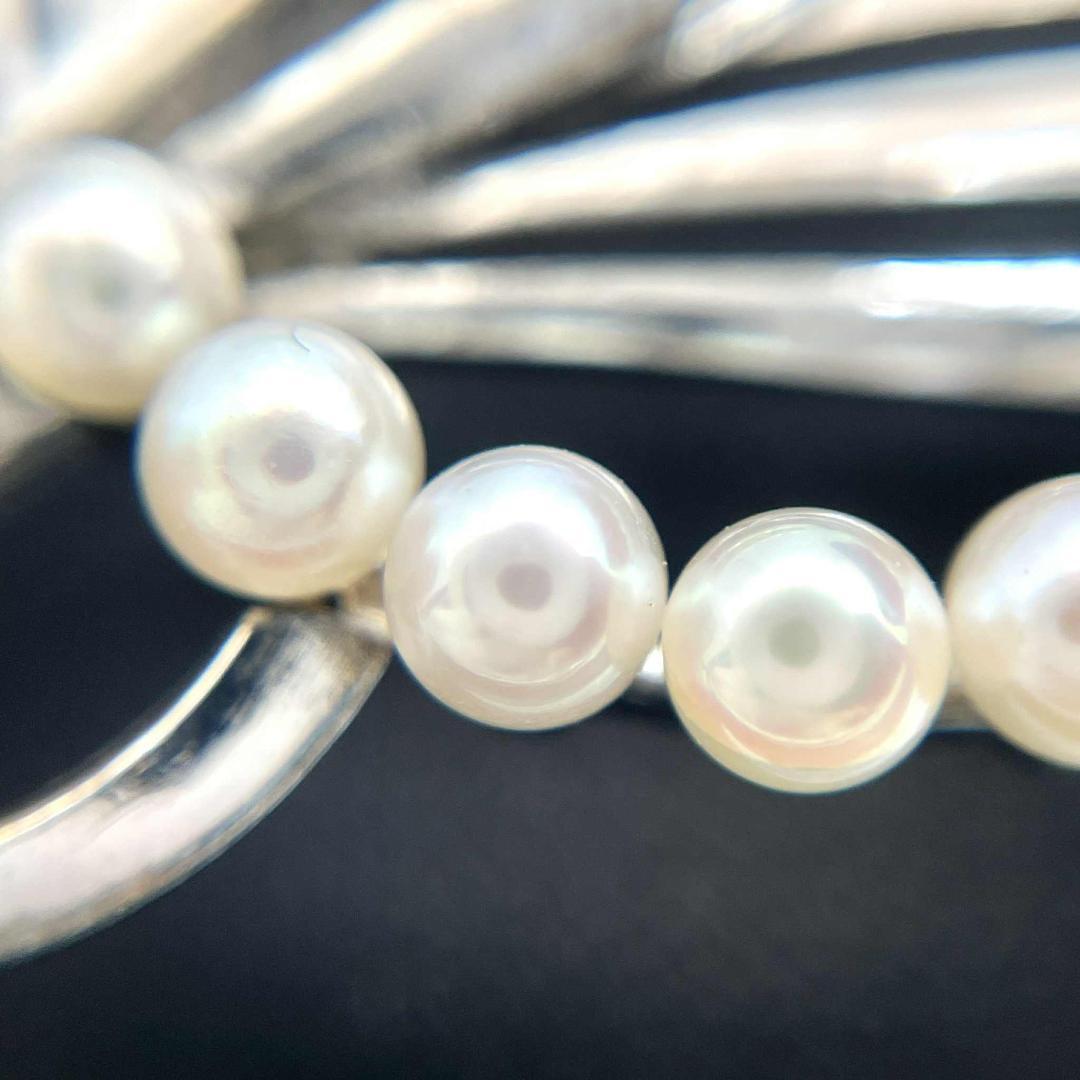 ミキモト パール7.4mm 3.0-3.5mm ブローチ SV925 シルバー