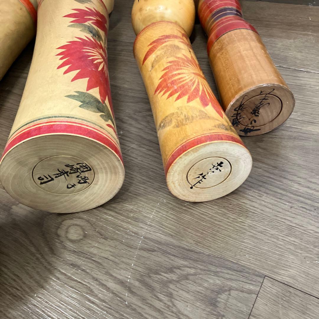 D-3 昭和レトロ 木製 こけし 小芥子 16体セット まとめ売り 日本人形