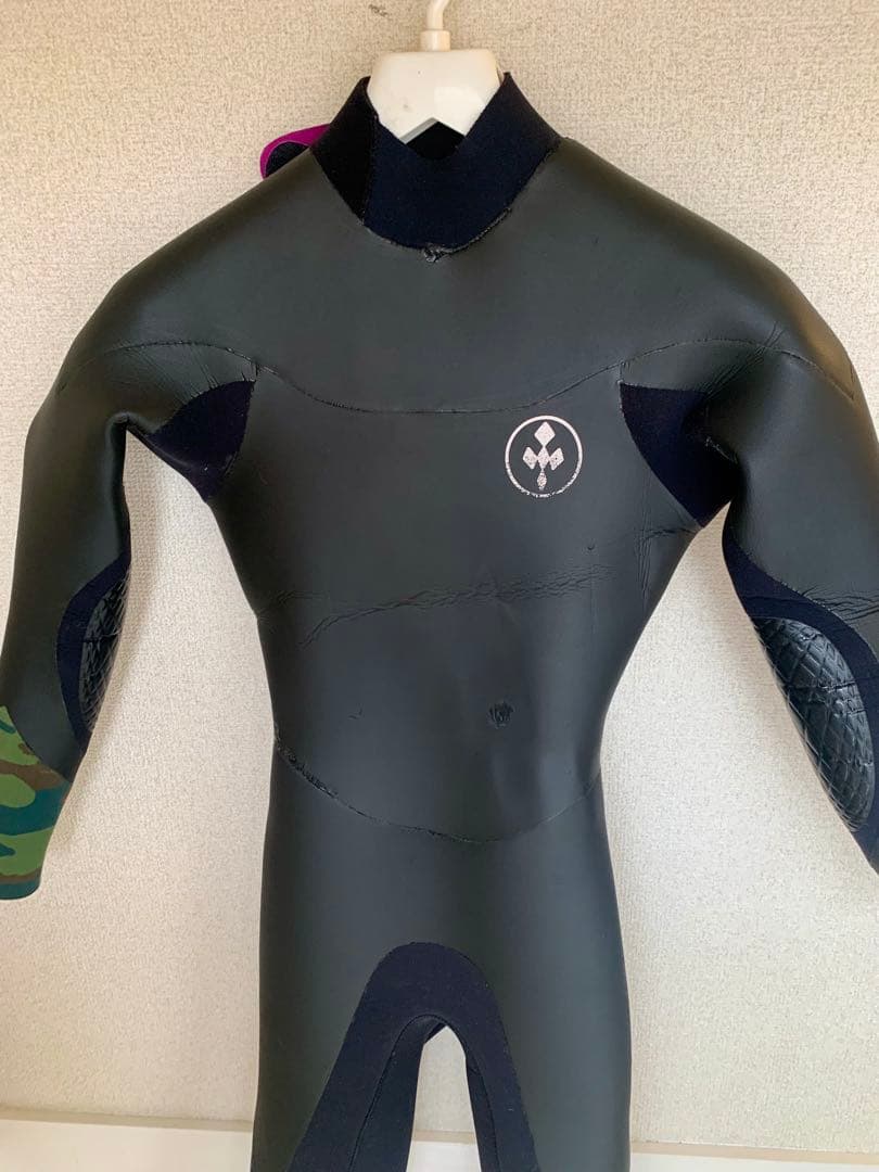 セミドライ ウエットスーツ 5mm ブラック レディース 子供