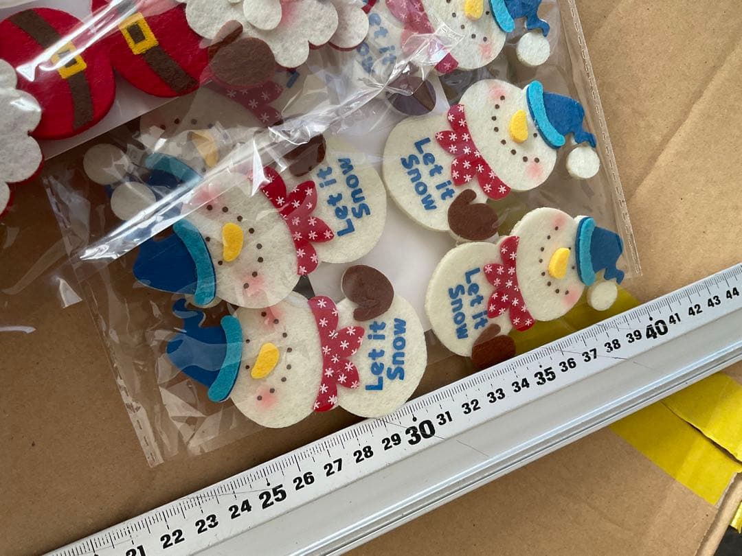 クリスマス用　サンタ＆スノーマンクリップ　ケーキ屋さん　販売　小物