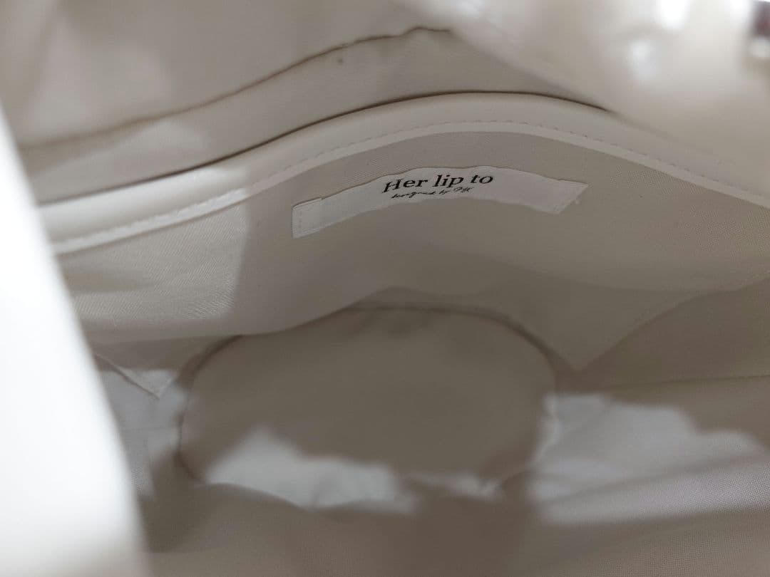 【Her lip to】Palma Mini Tote Bag ホワイト