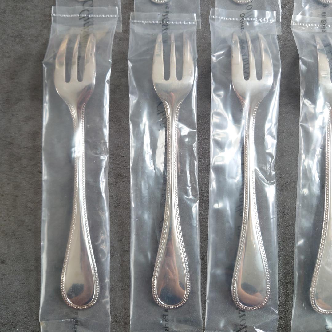 クリストフル パール ケーキフォーク コーヒースプーン 未開封 12点 箱付き