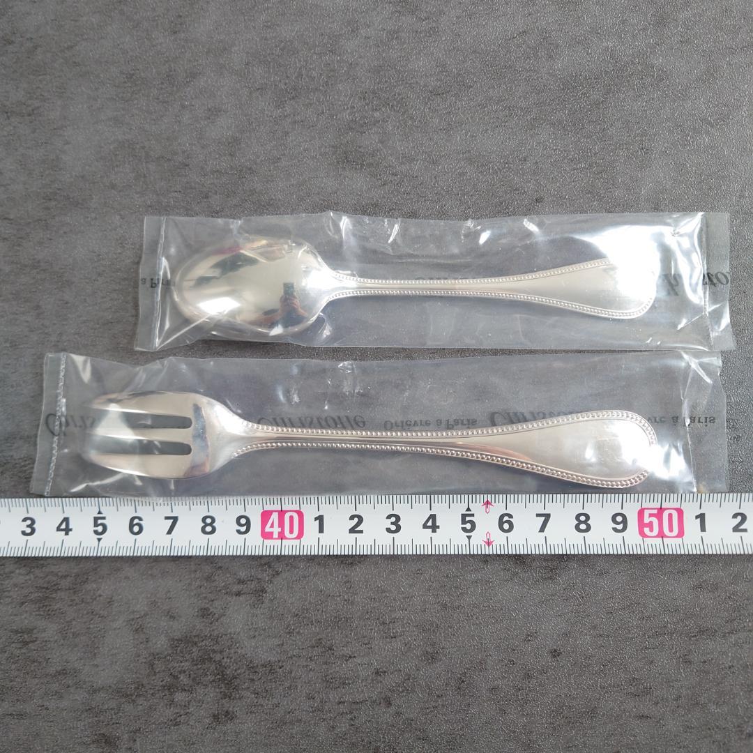 クリストフル パール ケーキフォーク コーヒースプーン 未開封 12点 箱付き