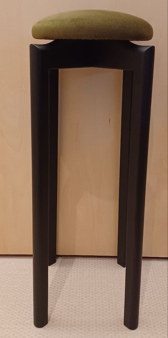 マッシュルームスツール L 匠工芸 深緑×ブラック◎箱・説明書・工具付◎国産家具