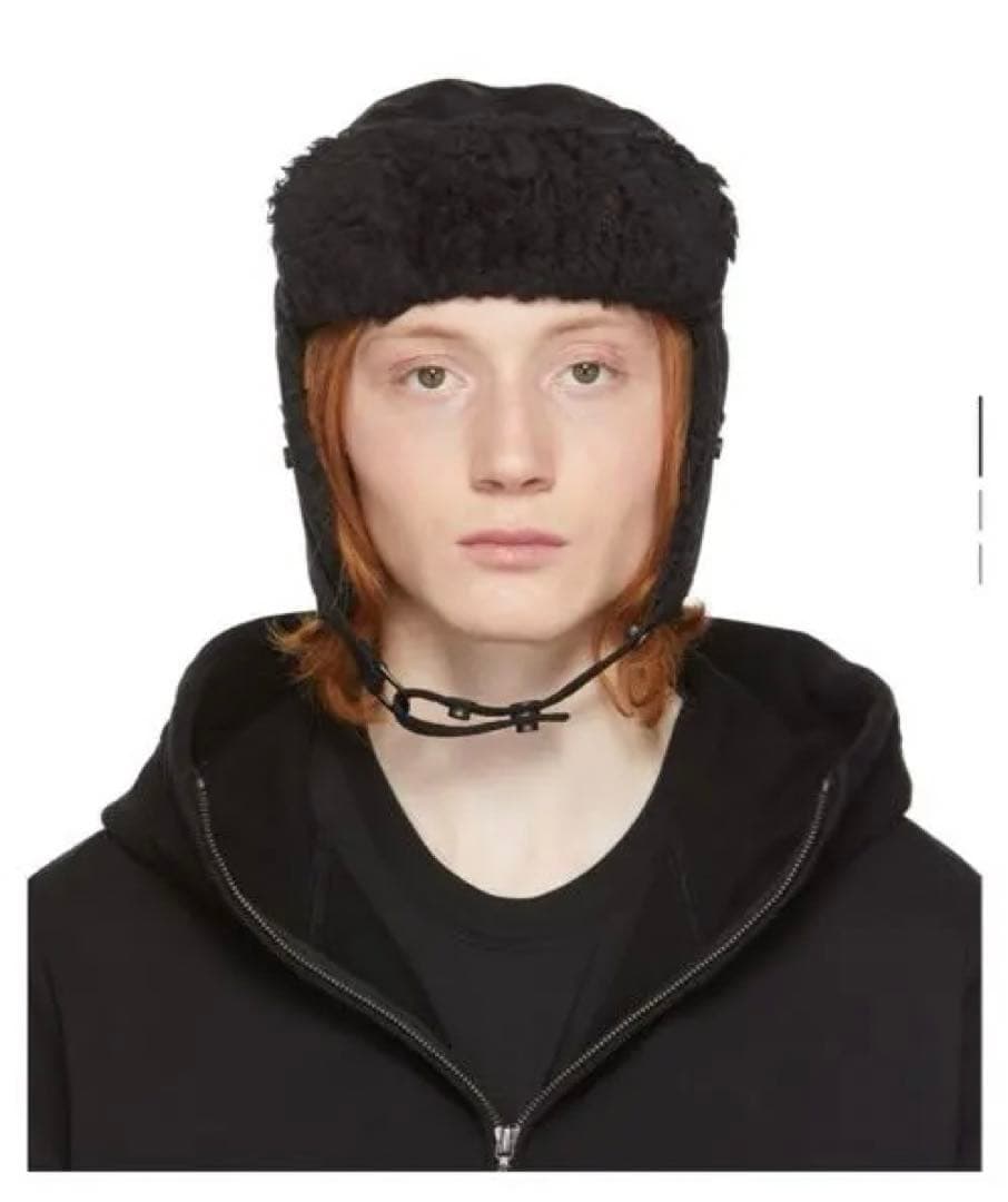 JULIUS HEAVY BOA FLIGHT CAP フライトキャップ 黒