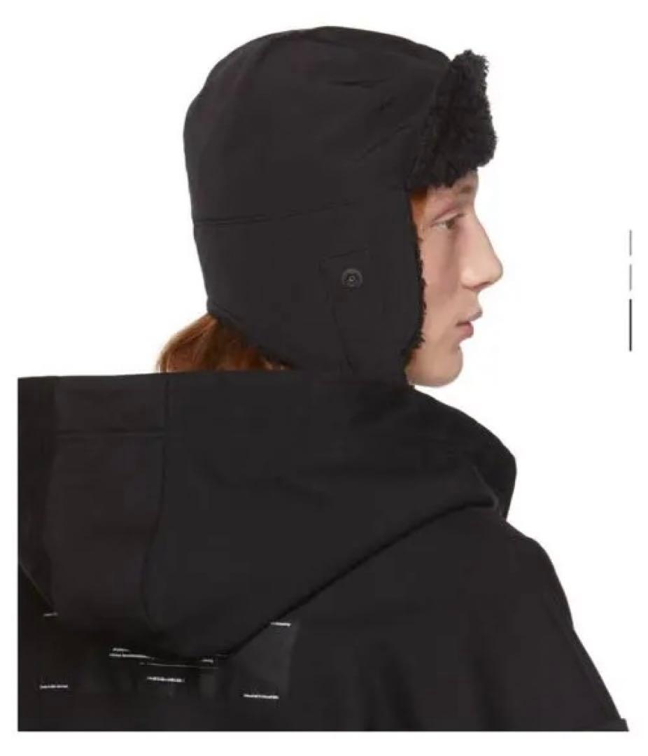 JULIUS HEAVY BOA FLIGHT CAP フライトキャップ 黒