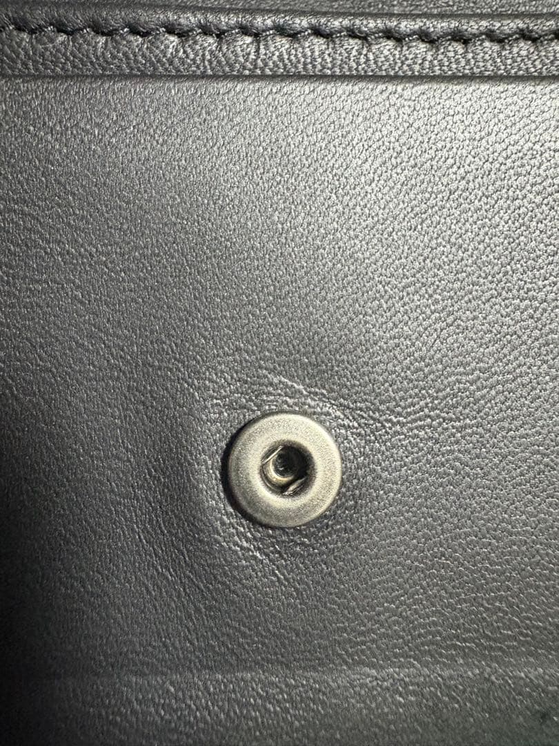 BOTTEGA VENETA ブラック レザー 名刺入れ カードケース 中古品