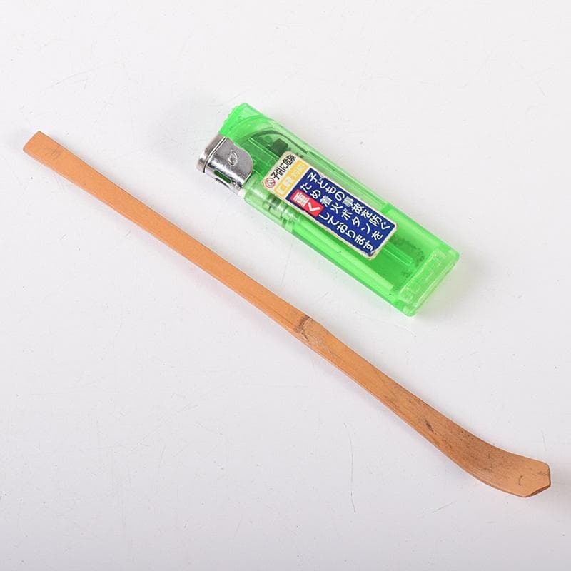 茶道具　表千家十三代即中斎　自作茶杓　銘「松竹梅」　書付共筒共箱　M　R8041