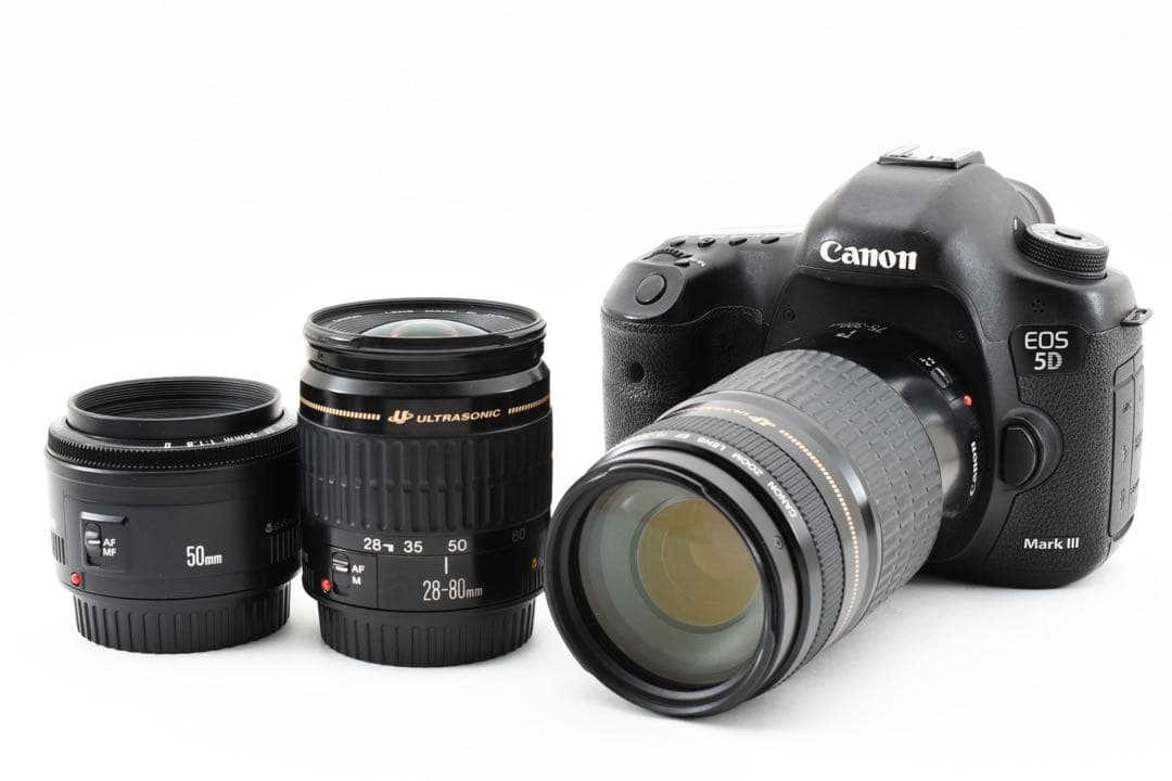 Canon EOS 5D MarkIII標準&望遠&単焦点トリプルレンズセット