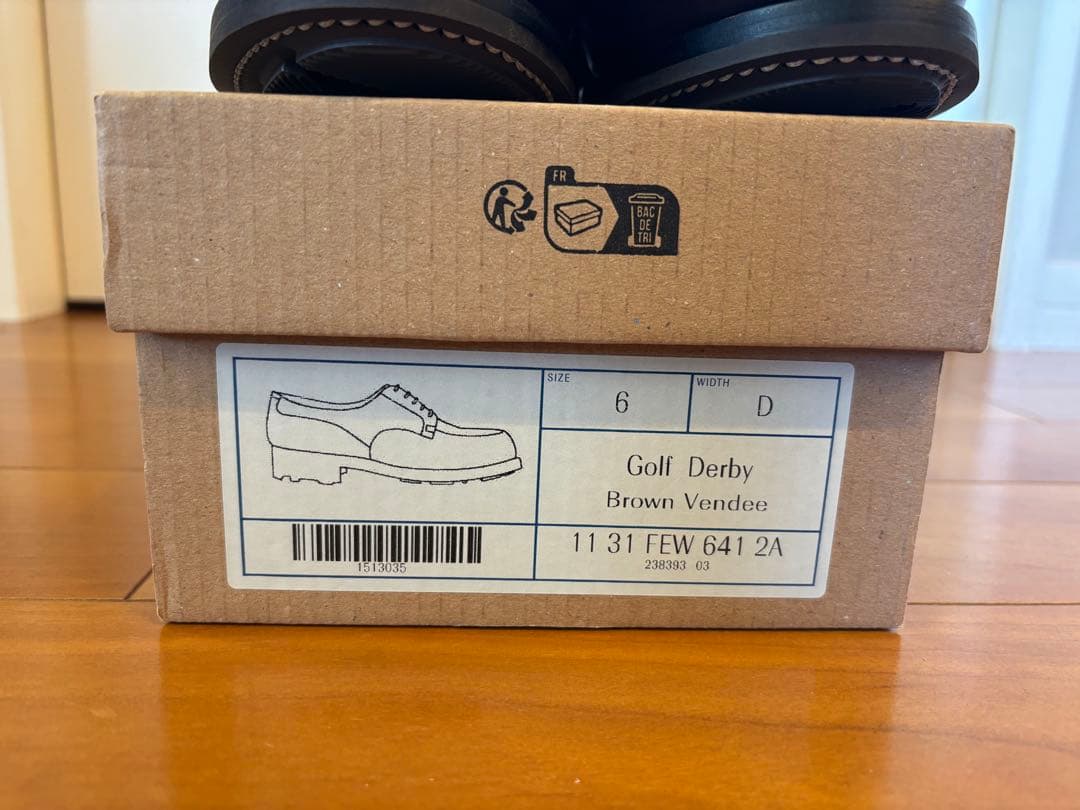 新品 J.M. WESTON Golf ゴルフ 641 6D 純正シューツリー付