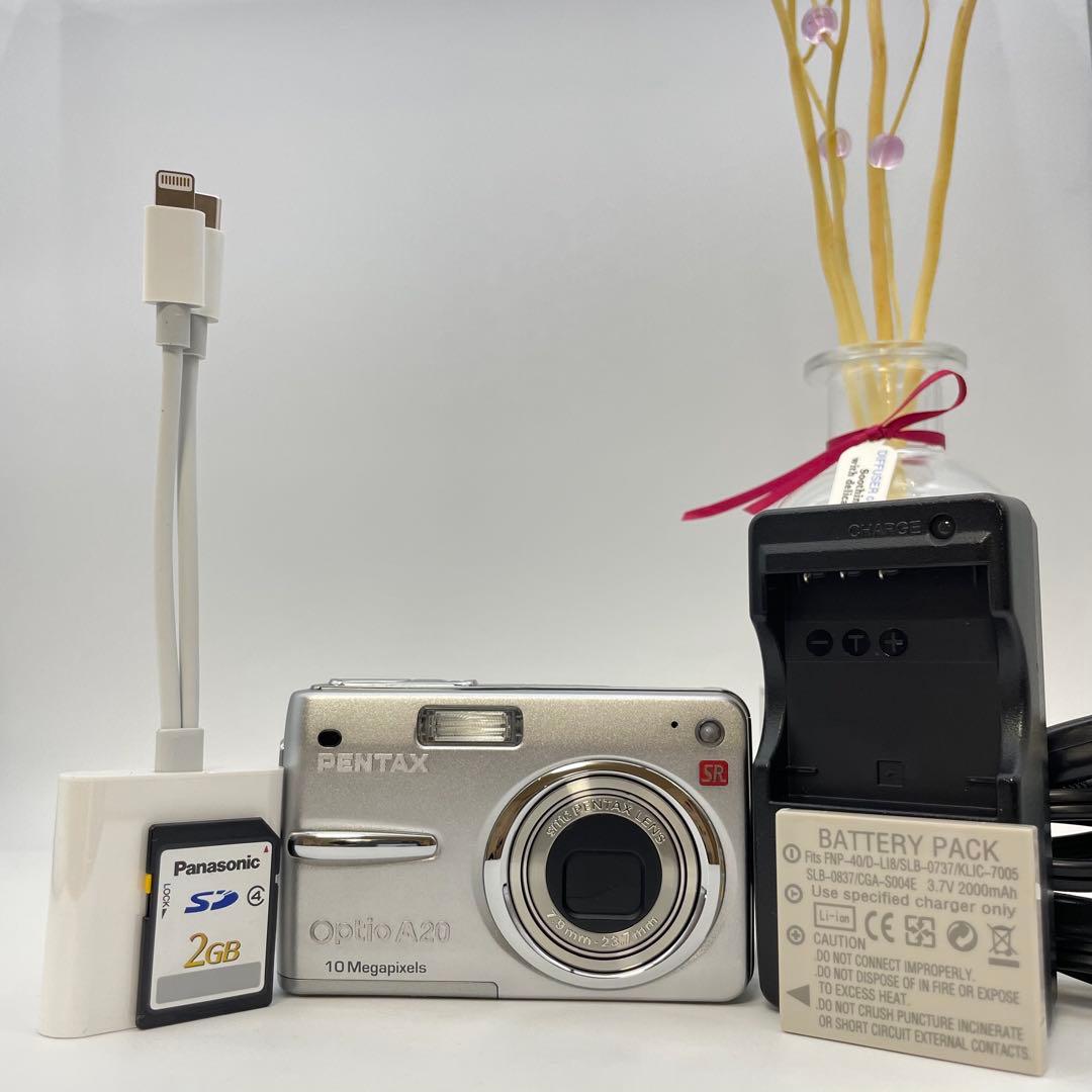 美品✨PENTAX Optio A20✨動作確認済 スマホ転送OK 可愛い♪