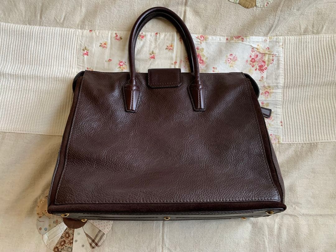 【美品】サンローラン❗️ダークブラウン レザー バッグ