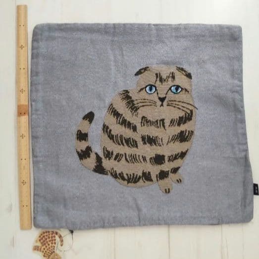 新品　松尾ミユキ　クッションカバー　stella　45×45cm　猫　ねこ　ネコ