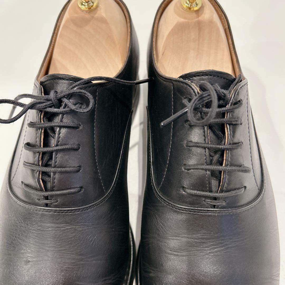 美品✨スコッチグレイン ビジネスシューズ　内羽根　ストレート　黒　25