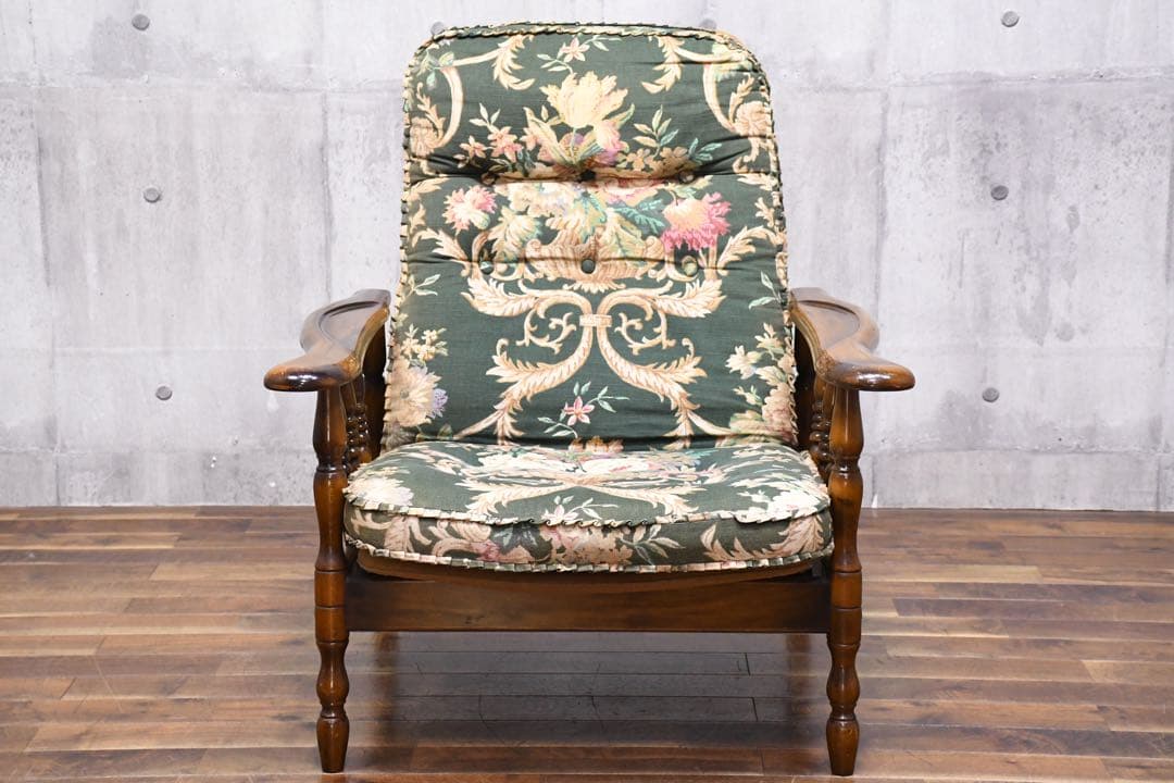 ECK60 オールドカリモク コロニアル リクライニングチェア パーソナルチェア