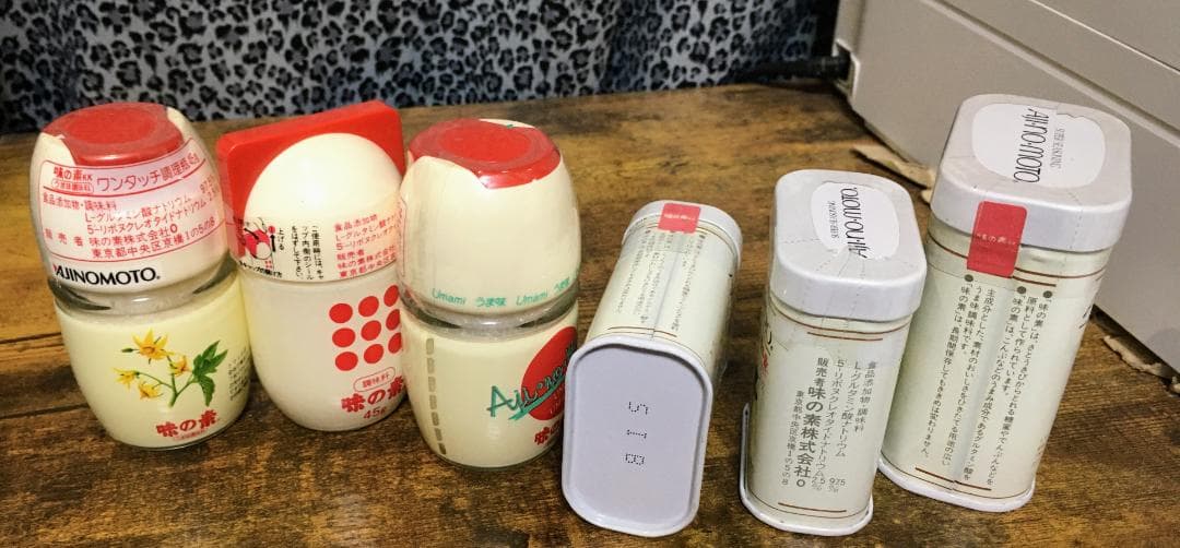 6点セット 味の素 激レア未開封 昭和レトロ ブリキ缶 ティン缶 ビン 調味料入