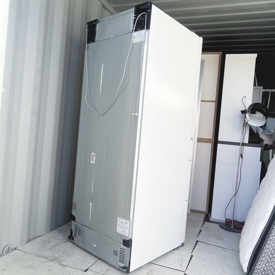 取付無料！パナソニックパーシャル搭載ガラスホワイト600L大容量冷蔵庫！洗濯機