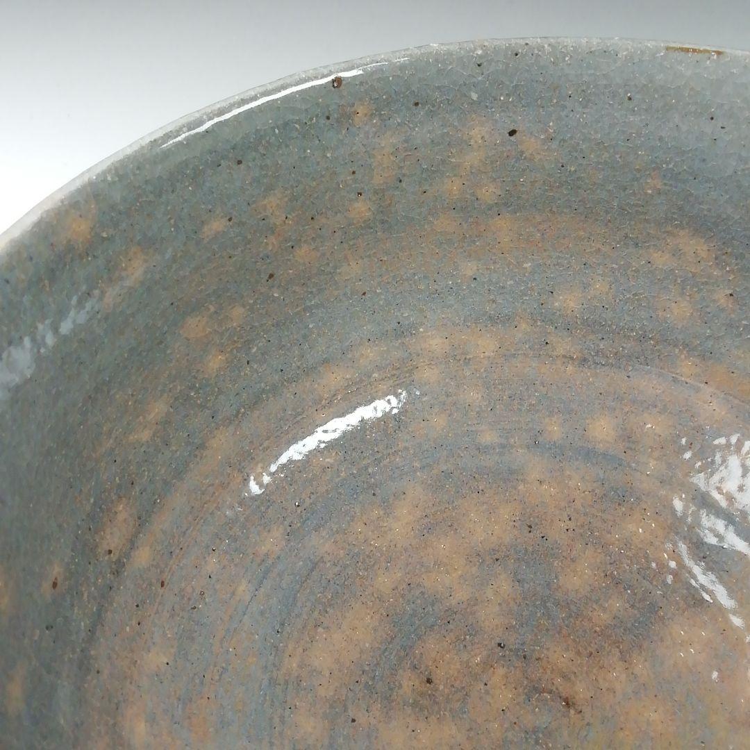 Ｔ６２８　茶碗　『窯変　茶碗』『二代　寒川栖豊 造』『久田宗也(尋牛斎)箱書』