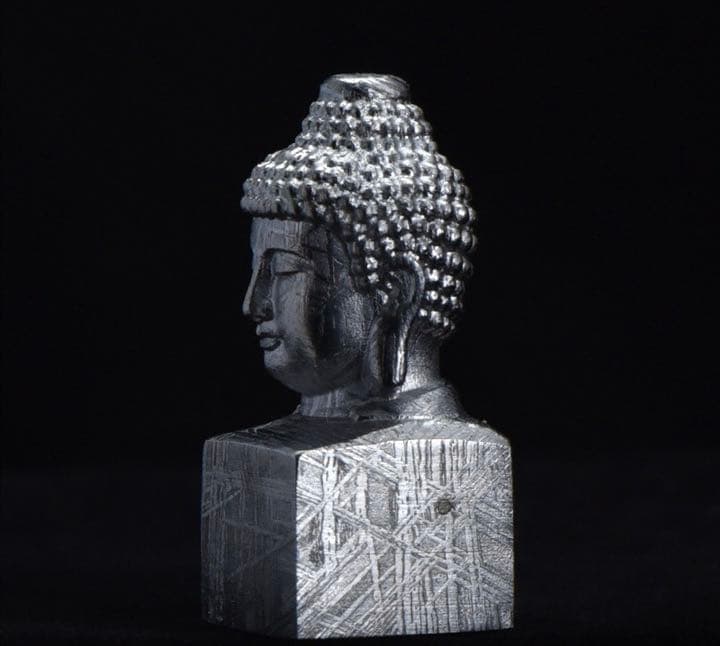 ムオニナルスタ隕石 ムオニオナルスタ隕石 置物　鉄隕石 大仏  印鑑