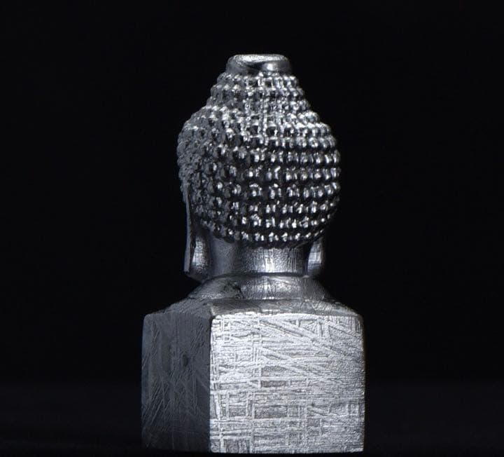 ムオニナルスタ隕石 ムオニオナルスタ隕石 置物　鉄隕石 大仏  印鑑