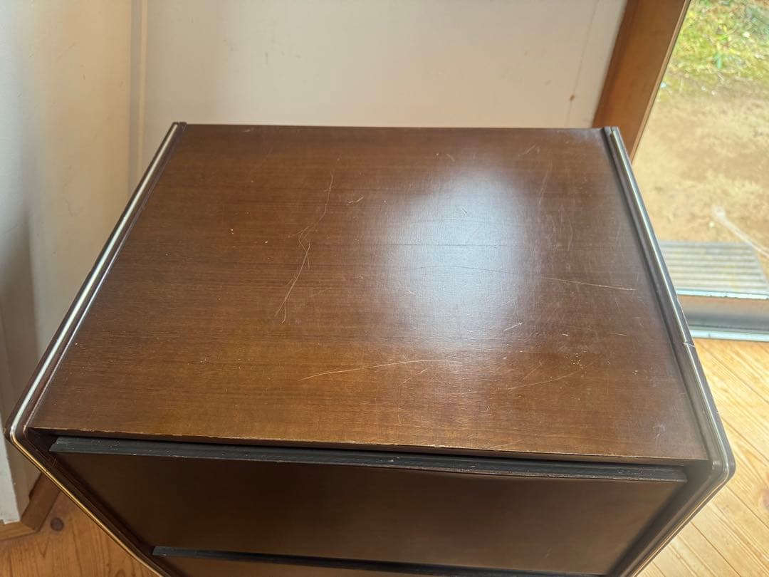 アンティークレコードキャビネット　レコード棚　レコードラック　ビンテージ