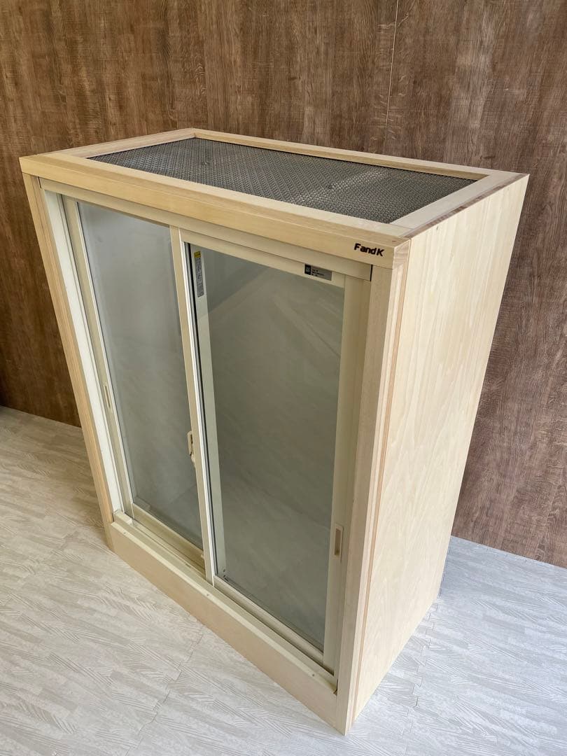 FandK 爬虫類木製ケージ　イグアナ用　サッシ仕様