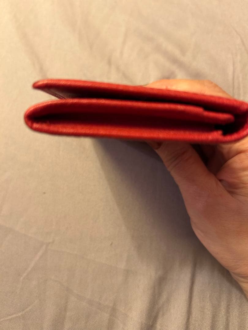 LOEWE ロエベ　レザー 赤 名刺入れ　カードケース