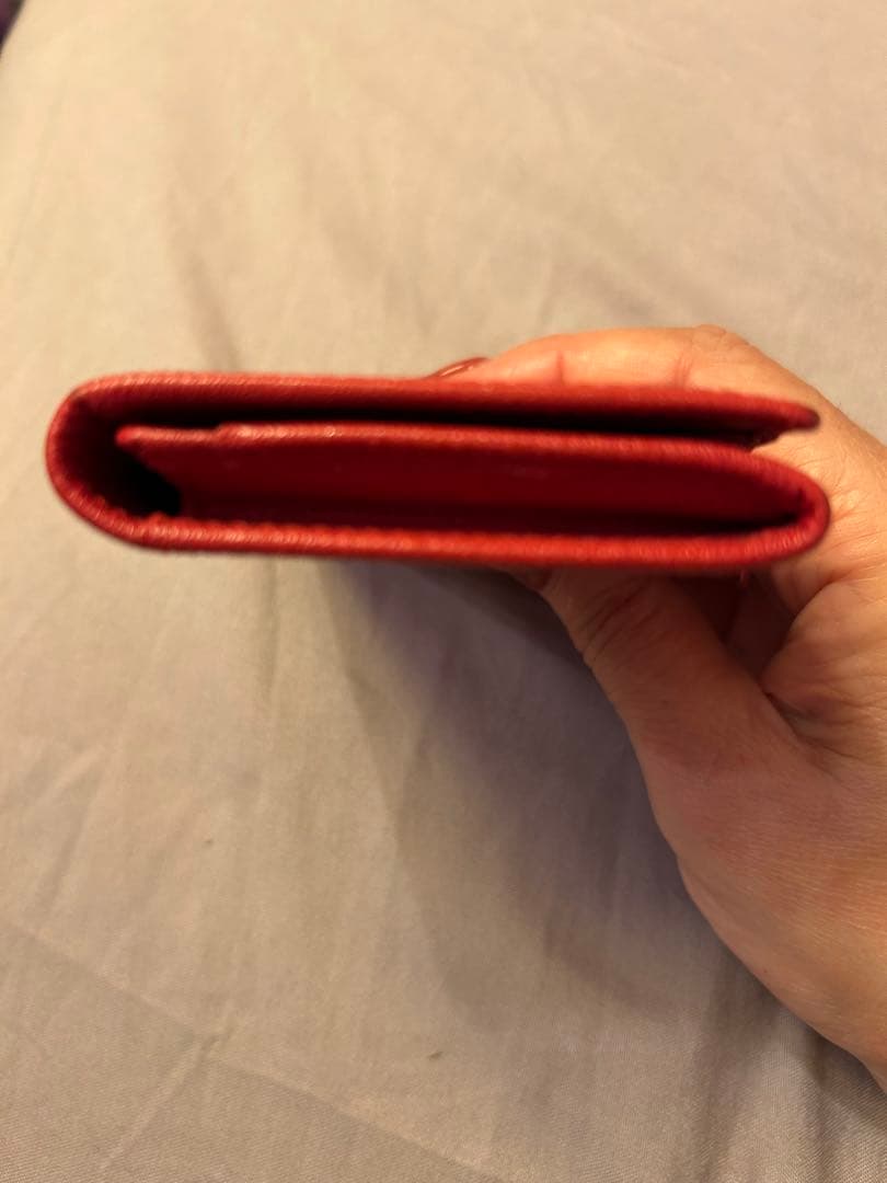 LOEWE ロエベ　レザー 赤 名刺入れ　カードケース