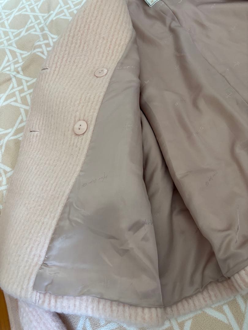 Herlipto Odette Wool-Blend Coat ピンク