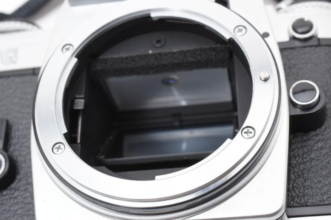 超美品 NIKON FG シルバー フィルムカメラ モルト新品交換済 M835