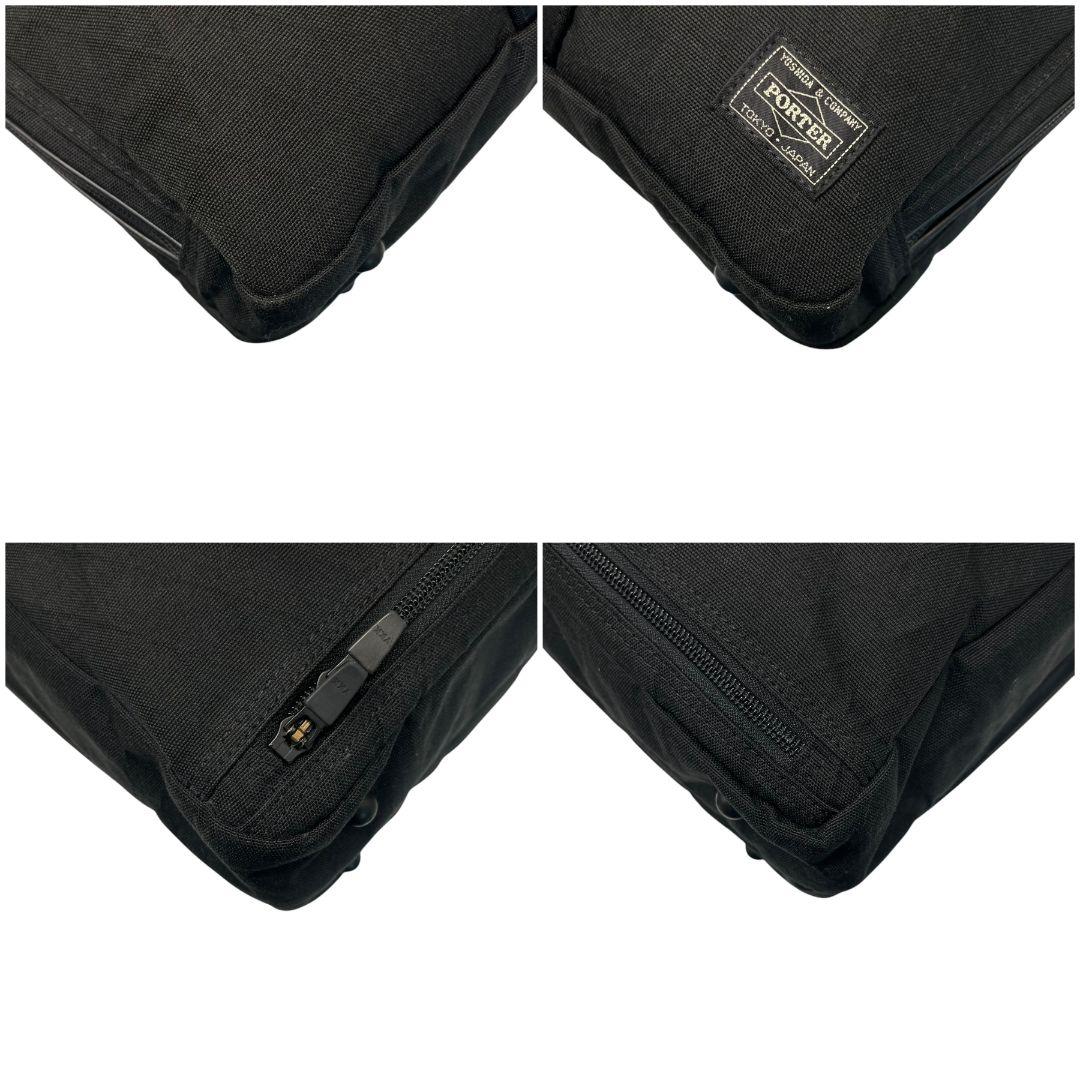 美品　ポーター　2way　A4可　2層　ハイブリッド　ビジネスバッグ　斜め掛　黒