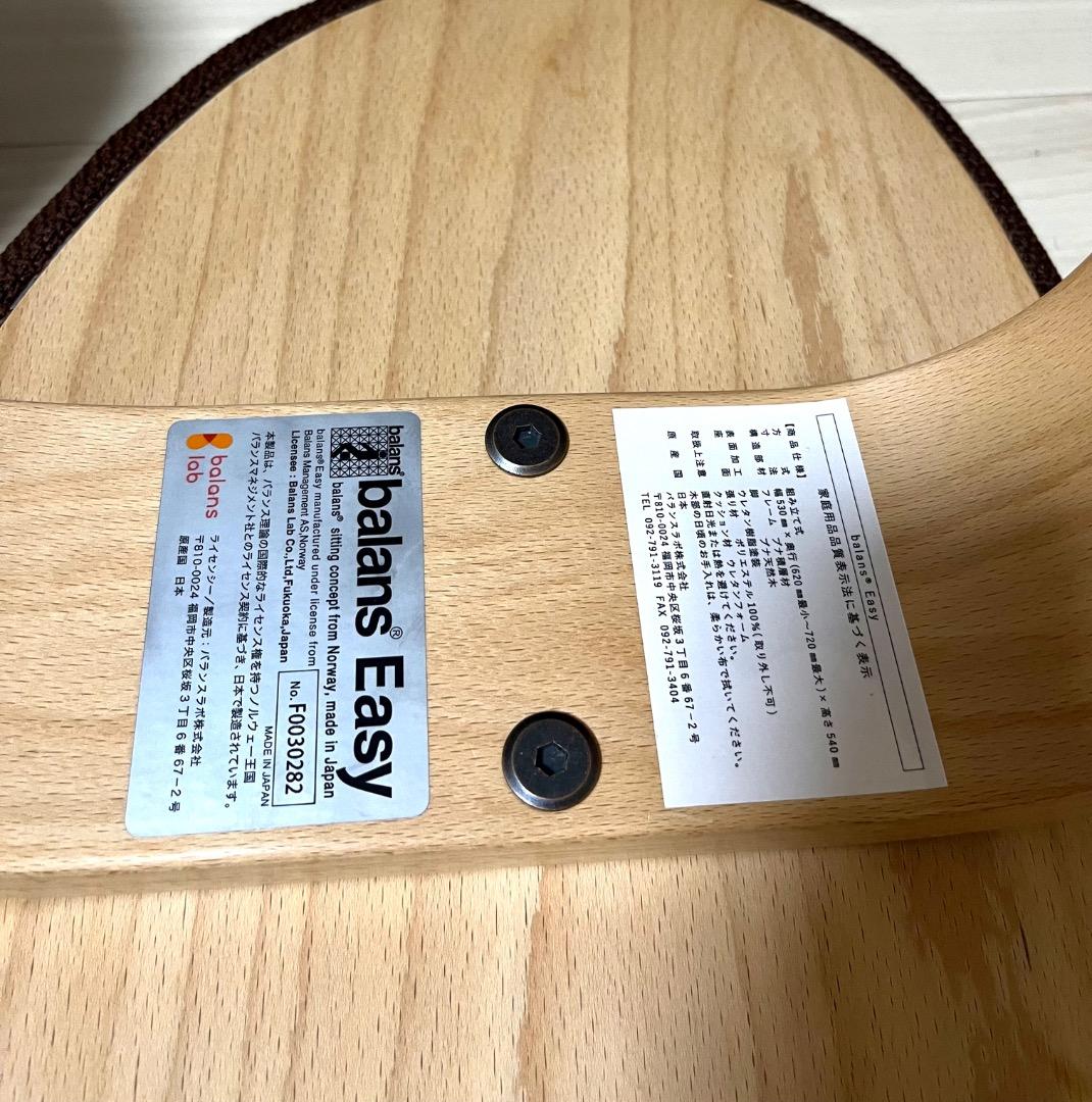 極美品　未使用　balans Easy バランスイージー 専用カバー付き