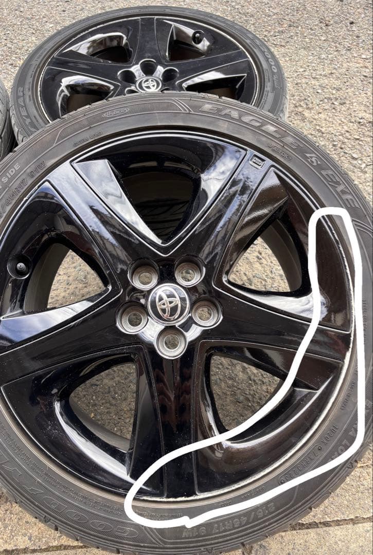 50プリウス　 ブラックエディション純正ホイールタイヤ付　美品　送料込み