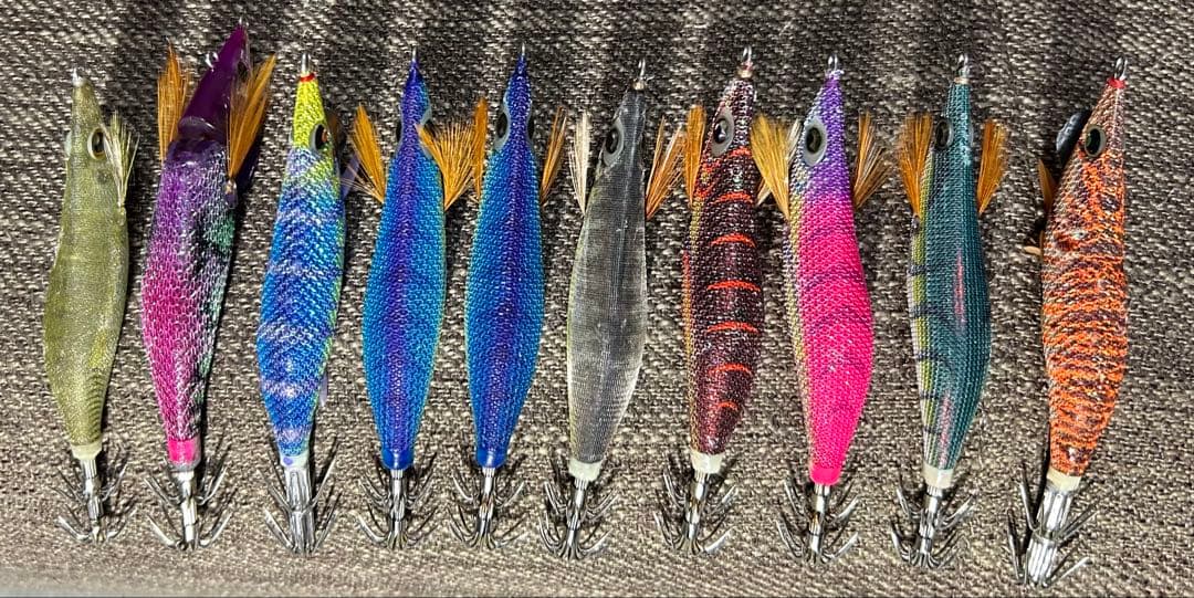 KOKO♡まとめ買い値下げ可能 エギング引退セット　エギ、バック、ケース