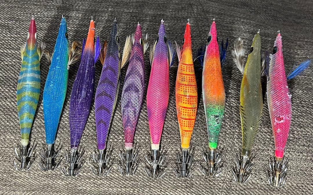 KOKO♡まとめ買い値下げ可能 エギング引退セット　エギ、バック、ケース