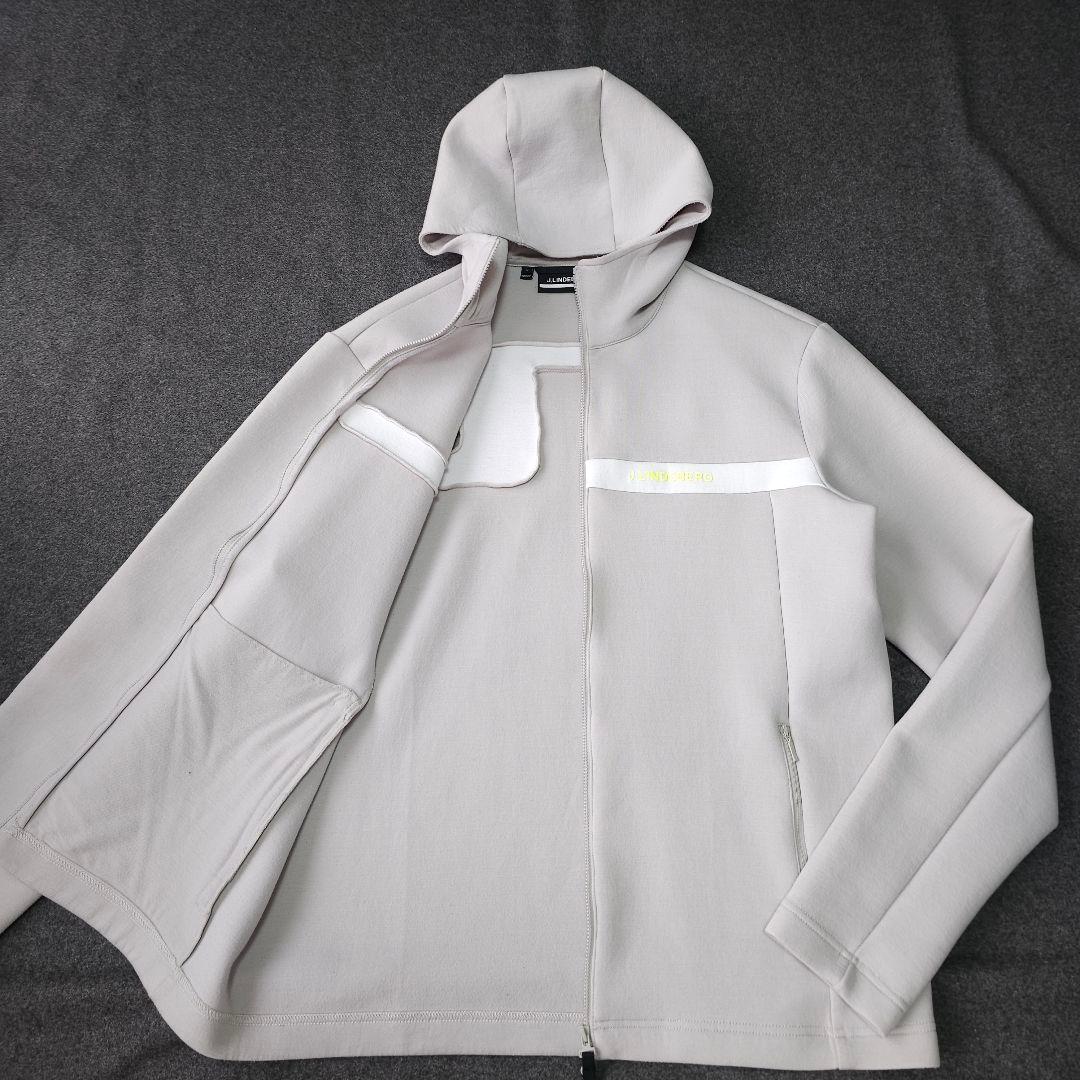 ジェイリンドバーグ ダンボールニット 長袖ゴルフジップブルゾンジャケット L