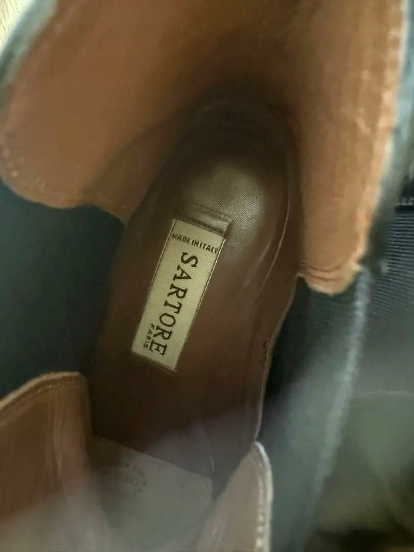 SARTORE サイドゴアブーツ　裏張り済