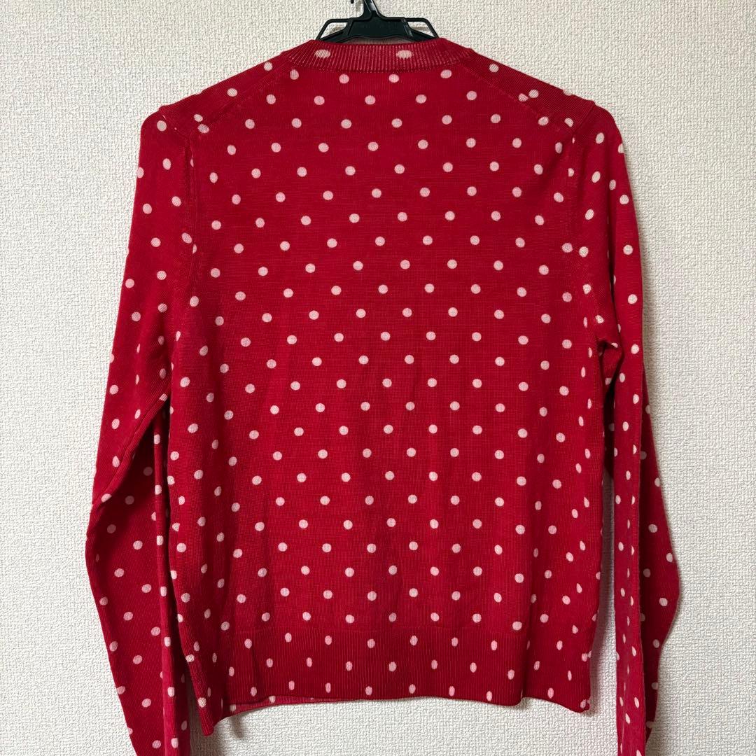 コムデギャルソンガール★レディース★カーディガン（赤×白の水玉）