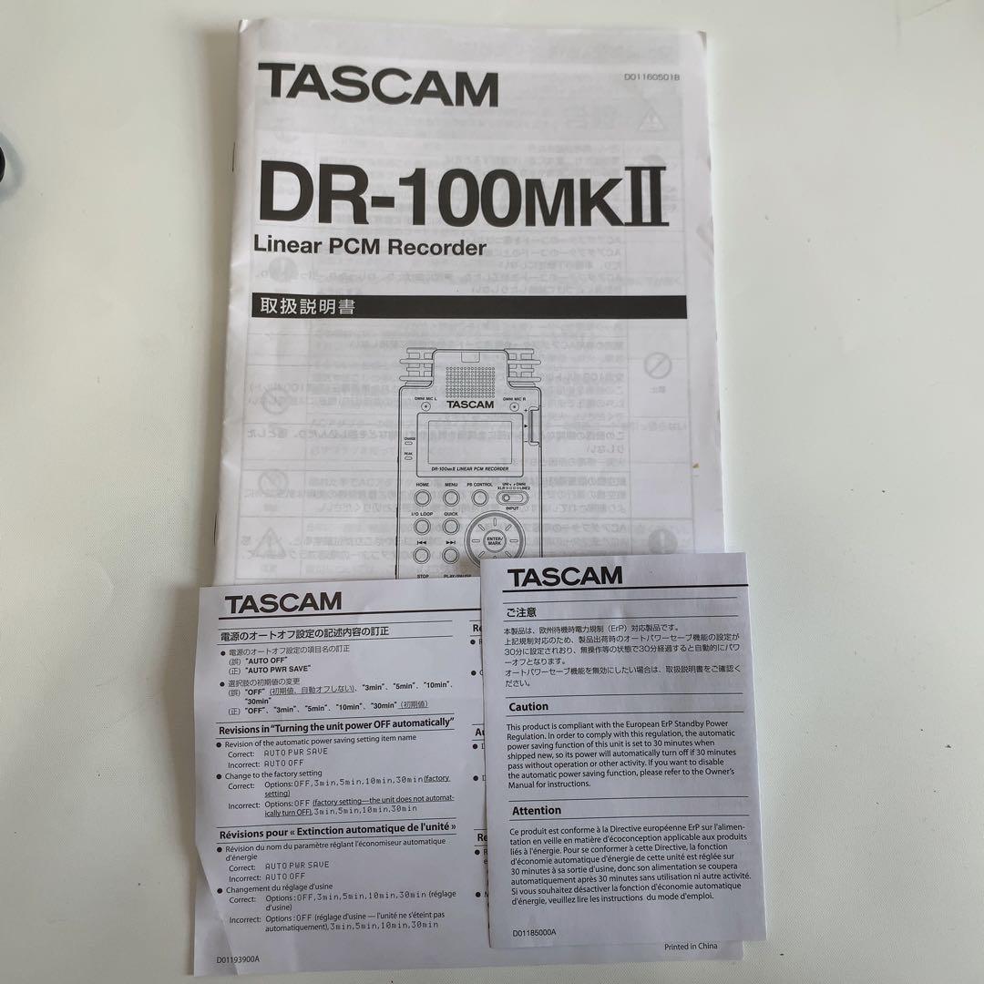 TASCAM DR-100MK2 Linear PCM Recorder ⑤