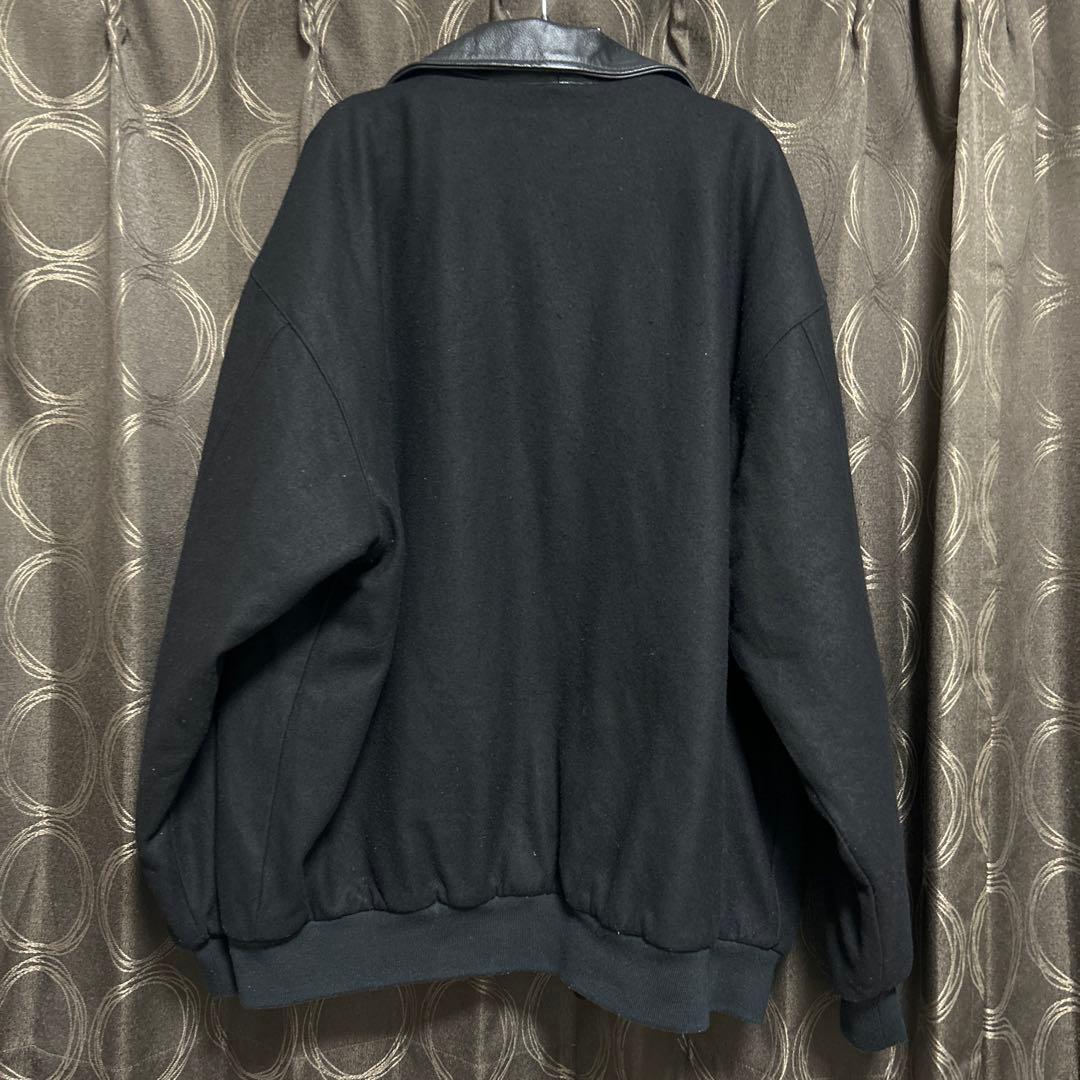 ROCAWEAR 黒 スタジャン ウール 襟レザー HIPHOP b-boy