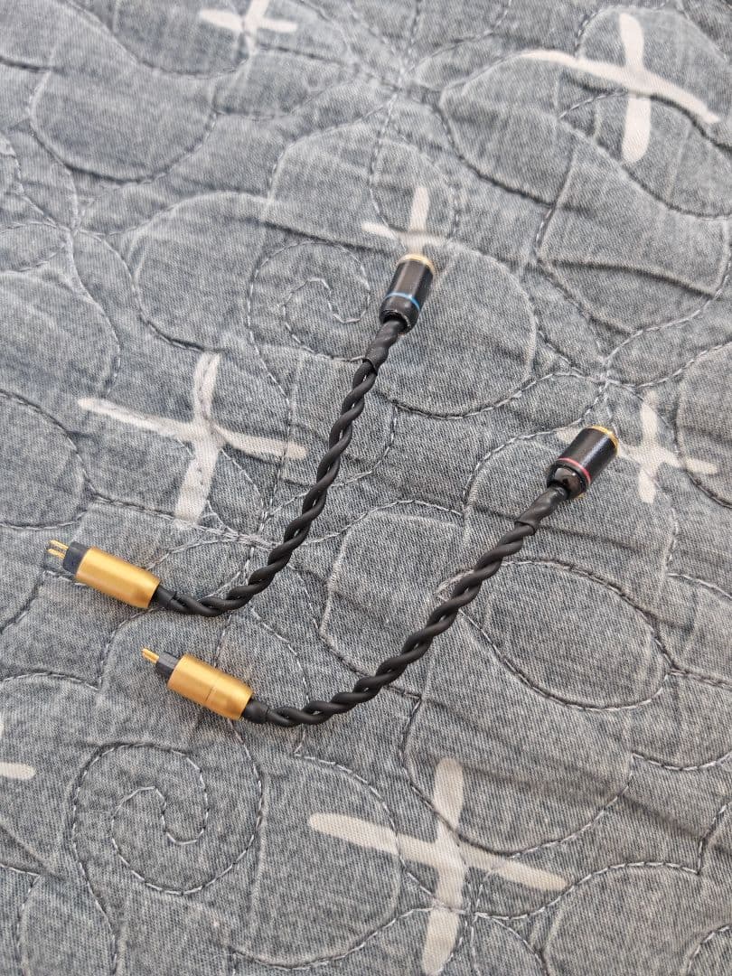 Brise Audio MMCX(メス)→2ピン変換ケーブル(2芯)×2本