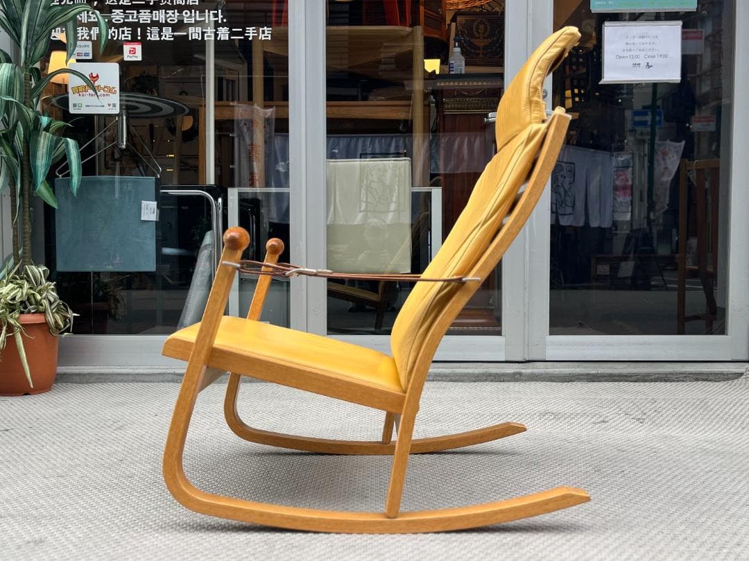 現行モデル☆CONDEHOUSE／カンディーハウス／ソリ／ロッキングチェア／本革