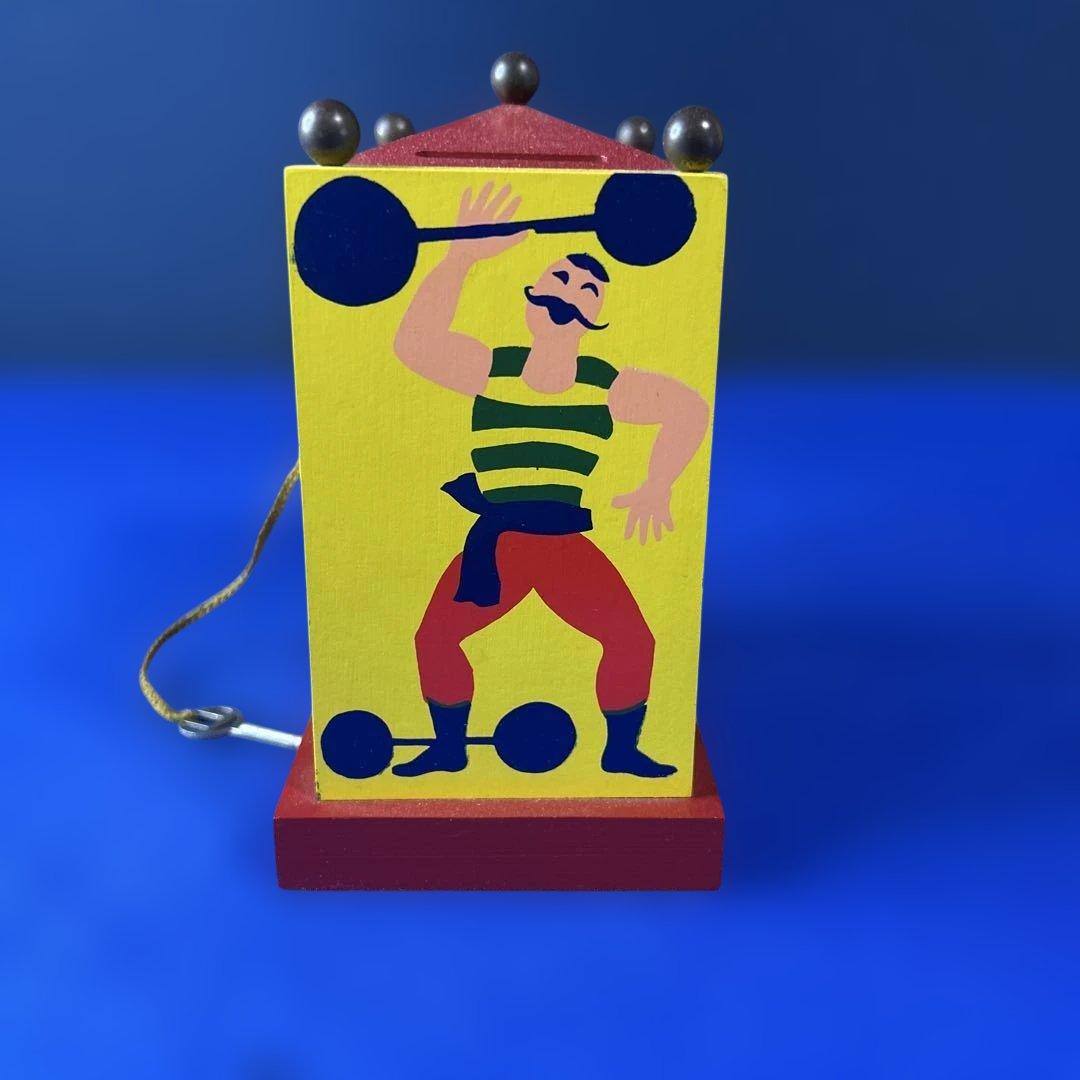 【アンティーク】REUGE スイス製 からくり ピエロ オルゴール　カギ付