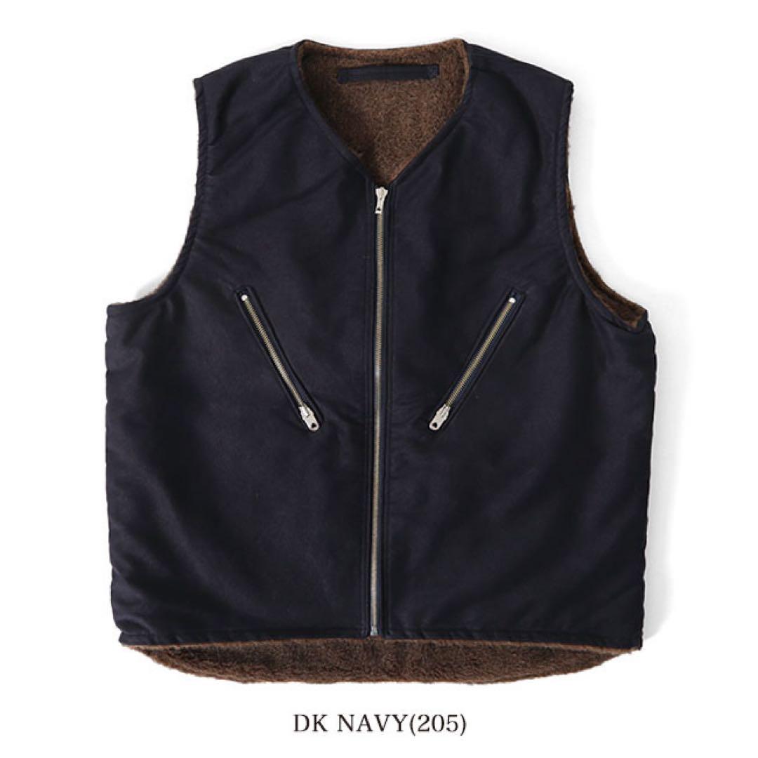 Nigel Cabourn N-1 アルパカウールボア リバーシブルデッキベスト