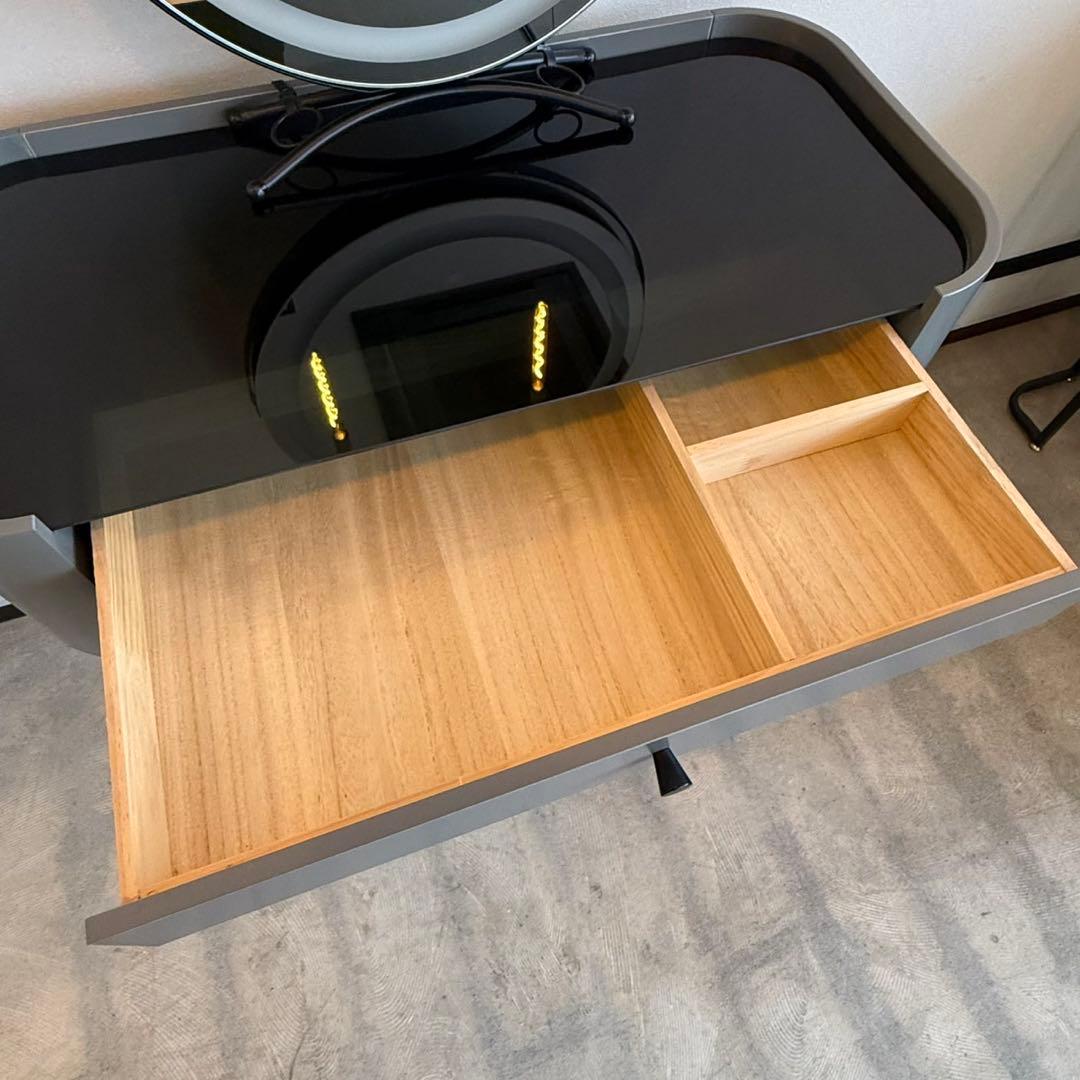 強化ガラス/オシャレドレッサー/LEDミラーは別売り