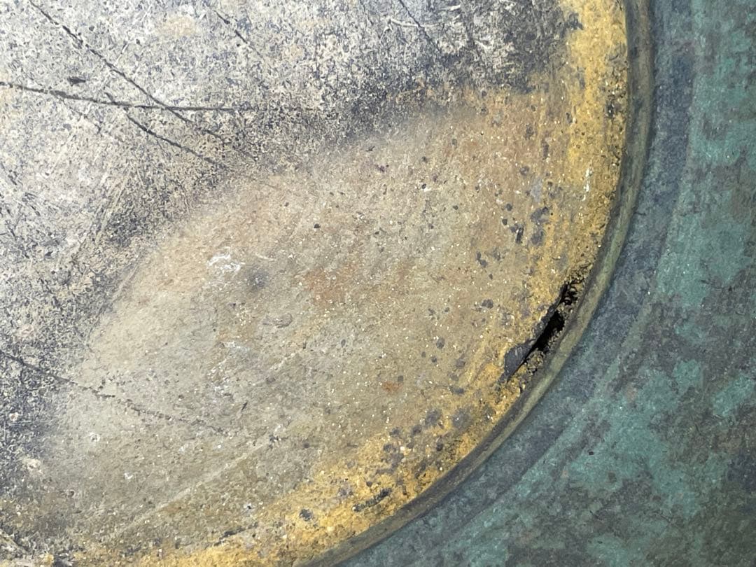 専用　義正　唐子　仙徳火鉢　大型　約5.5kg【m195 大正火鉢　仙徳銅器　】