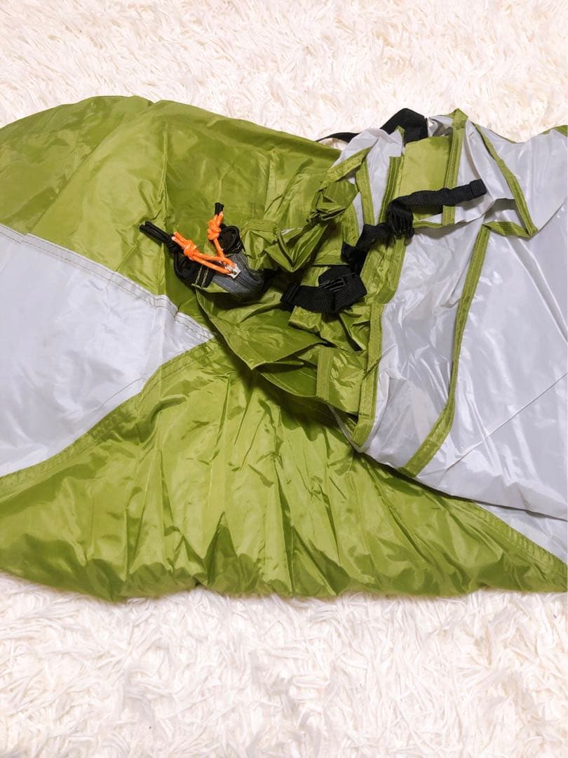 【美品】キャプテンスタッグ グリーンステージ 2ルーム ドームテント キャンプ